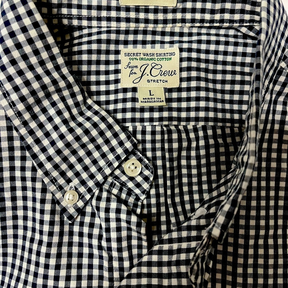 J Crew Secret Wash l/s slim stretch